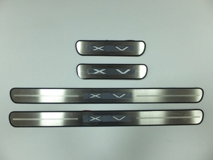 JMT Накладки на дверные пороги с логотипом и LED подсветкой, нерж. SUBARU (субару) XV 12- - Автоаксессуары и тюнинг