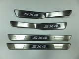 JMT Накладки на дверные пороги с логотипом и LED подсветкой, нерж. SUZUKI (сузуки) SX 4 06-/10-