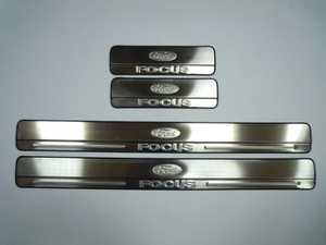 JMT Накладки на дверные пороги с логотипом, нерж. FORD (форд) Focus/фокус 05- - Автоаксессуары и тюнинг