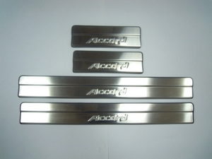 JMT Накладки на дверные пороги с логотипом, нерж. HONDA (хонда) Accord/Аккорд 05-08 - Автоаксессуары и тюнинг