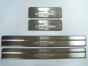 JMT Накладки на дверные пороги с логотипом, нерж. HONDA (хонда) Civic/Цивик 12- - Автоаксессуары и тюнинг