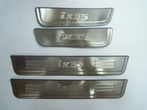 JMT Накладки на дверные пороги с логотипом, нерж. HYUNDAI (хендай) ix35 10-/14- - Автоаксессуары и тюнинг