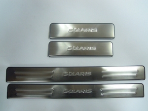 JMT Накладки на дверные пороги с логотипом, нерж. HYUNDAI (хендай) Solaris 10-/14- - Автоаксессуары и тюнинг
