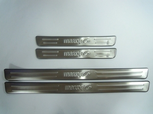 JMT Накладки на дверные пороги с логотипом, нерж. MAZDA (мазда) 6 07-09 - Автоаксессуары и тюнинг