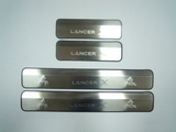 JMT Накладки на дверные пороги с логотипом, нерж. MITSUBISHI (митсубиси) Lancer/лансер 07-/11-