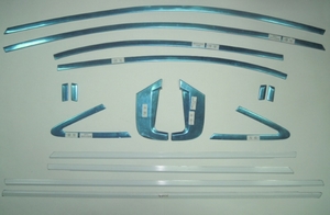 JMT Верхние и нижние молдинги стекол (окантовка) , нерж., 16 частей HONDA (хонда) Civic/Цивик 12- - Автоаксессуары и тюнинг