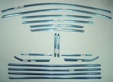JMT Верхние и нижние молдинги стекол (окантовка) , нерж., 16 частей (Sedan) FORD (форд) Focus/фокус III 10-15