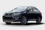 Lexus Защита переднего бампера с декоративными элементами 60/42 мм двойная LEXUS (лексус) RX270/RX350/450h 12-
