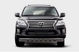 Lexus Защита переднего бампера с декоративными элементами 60/60 мм двойная LEXUS (лексус) LX570 12-