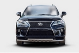 Lexus Защита переднего бампера с декоративными элементами 60/60 мм двойная LEXUS (лексус) RX270/RX350/450h Sport 12-