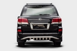Lexus Защита задняя с декоративными элементами 60 мм LEXUS (лексус) LX570 12-