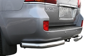 Lexus Защита задняя уголки 76 мм одинарные LEXUS (лексус) LX570 07-11 - Автоаксессуары и тюнинг