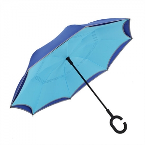 Зонт автоматический Original Light Blue & Blue зонт-наоборот (SMART-зонт) - Автоаксессуары и тюнинг