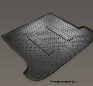 Norplast Коврик багажника (полиуретан) , чёрный AUDI (ауди) Q3 11- - Автоаксессуары и тюнинг