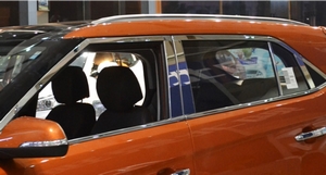 OEM-Tuning Молдинги на стёкла (окантовка) + накладки на стойки дверей, нерж. HYUNDAI (хендай) Creta (ix25) 15- - Автоаксессуары и тюнинг