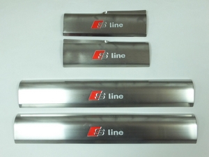 OEM-Tuning Накладки на дверные пороги, нерж. сталь 4 части. (S-Line) AUDI (ауди) Q3 11- - Автоаксессуары и тюнинг