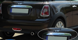 Omsa_Line Накладка над номером на крышку багажника, нерж. BMW (бмв) Mini Cooper 06- - Автоаксессуары и тюнинг