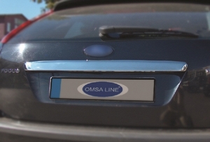 Omsa_Line Накладка над номером на крышку багажника, нерж., HB FORD (форд) Focus/фокус 05-07 - Автоаксессуары и тюнинг