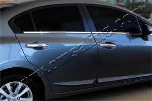 Omsa_Line Нижние молдинги стекол, нерж., 4 части Sedan HONDA (хонда) Civic/Цивик 12- - Автоаксессуары и тюнинг