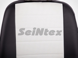 Seintex Чехлы на сиденья (экокожа) , цвет - чёрный + белый (AmbienteTrend) FORD (форд) Focus/фокус 11-15