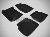 Seintex Коврики салона текстильные 3D, чёрные CHEVROLET (шевроле) Aveo/авео 06-11