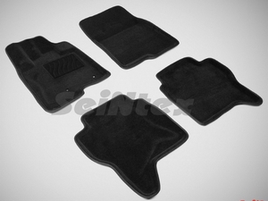 Seintex Коврики салона текстильные 3D, чёрные MITSUBISHI (митсубиси) Pajero/паджеро V80 07-/11-/14- - Автоаксессуары и тюнинг