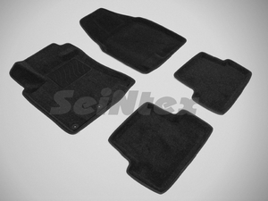 Seintex Коврики салона текстильные 3D, чёрные NISSAN (ниссан) Qashqai/кашкай +2/кашкай 07-/10- - Автоаксессуары и тюнинг