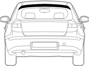 SIM Дефлектор заднего стекла, темный NISSAN (ниссан) X-Trail 07-/11- - Автоаксессуары и тюнинг