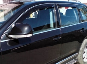 SIM Дефлекторы боковых окон, темные, 4 части VW Touareg/туарег 07-09 - Автоаксессуары и тюнинг