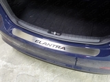 ТСС Накладка на задний бампер (лист шлифованный надпись Elantra/элантра) HYUNDAI (хендай) Elantra/элантра 16-