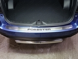 ТСС Накладка на задний бампер (лист шлифованный надпись Forester/форестер) SUBARU (субару) Forester/форестер 16-