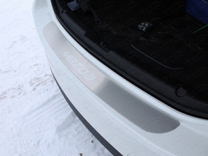 ТСС Накладка на задний бампер (лист шлифованный надпись Mazda) MAZDA (мазда) 6 15- - Автоаксессуары и тюнинг