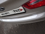 ТСС Накладка на задний бампер (лист зеркальный) KIA (киа) Rio III 11-