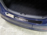 ТСС Накладка на задний бампер (лист зеркальный надпись Elantra/элантра) HYUNDAI (хендай) Elantra/элантра 16-
