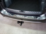 ТСС Накладка на задний бампер (лист зеркальный надпись TERRANO) NISSAN (ниссан) Terrano 14-