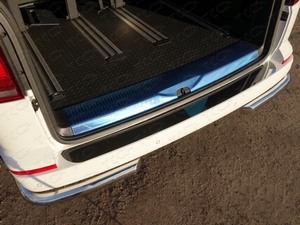 ТСС Накладка на задний бампер (лист зеркальный) VW T6 Multivan 15- - Автоаксессуары и тюнинг