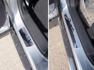 ТСС Накладки на пороги (лист зеркальный) 1 мм MAZDA (мазда) CX-5/CX 5 15- - Автоаксессуары и тюнинг