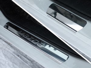ТСС Накладки на пороги (лист зеркальный надпись Mazda) MAZDA (мазда) 6 15- - Автоаксессуары и тюнинг