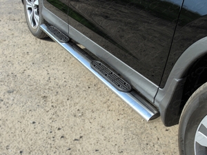 ТСС Пороги овальные с накладкой 120х60 мм HONDA (хонда) CRV 12- - Автоаксессуары и тюнинг