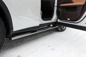 ТСС Пороги овальные с накладкой 120х60 мм LEXUS (лексус) RX200t 16- - Автоаксессуары и тюнинг