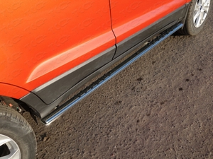 ТСС Пороги овальные с проступью 75х42 мм FORD (форд) Ecosport 14- - Автоаксессуары и тюнинг