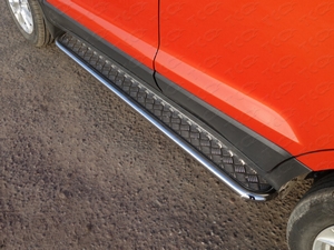 ТСС Пороги с площадкой 42, 4 мм FORD (форд) Ecosport 14- - Автоаксессуары и тюнинг
