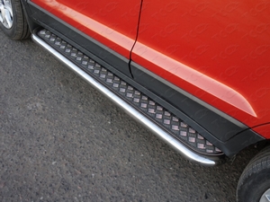 ТСС Пороги с площадкой 60, 3 мм FORD (форд) Ecosport 14- - Автоаксессуары и тюнинг