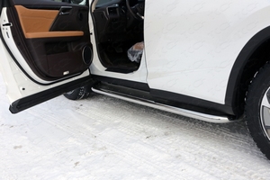 ТСС Пороги с площадкой (нерж. лист) 60, 3 мм LEXUS (лексус) RX200t 16- - Автоаксессуары и тюнинг