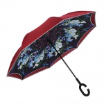 Зонт автоматический White Flowers зонт-наоборот (SMART-зонт) 
