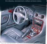 Накладки на торпеду Mazda Miata 1999-2000 полный набор, 19 элементов.