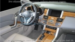 Накладки на торпеду Acura RDX 2007-UP полный набор, Автоматическая коробка передач, с навигацией