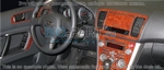 Накладки на торпеду Subaru Legacy/Легаси 2007-2009 полный набор, Автоматическая коробка передач, ручной AC