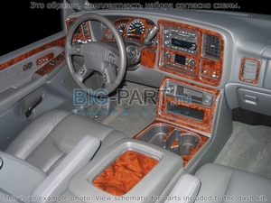 Накладки на торпеду Chevrolet Silverado 2003-2006 подстаканники, Bench Seats - Автоаксессуары и тюнинг