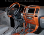 Накладки на торпеду Lexus GX 2007-2009 с навигационной системой, 34 элемента.